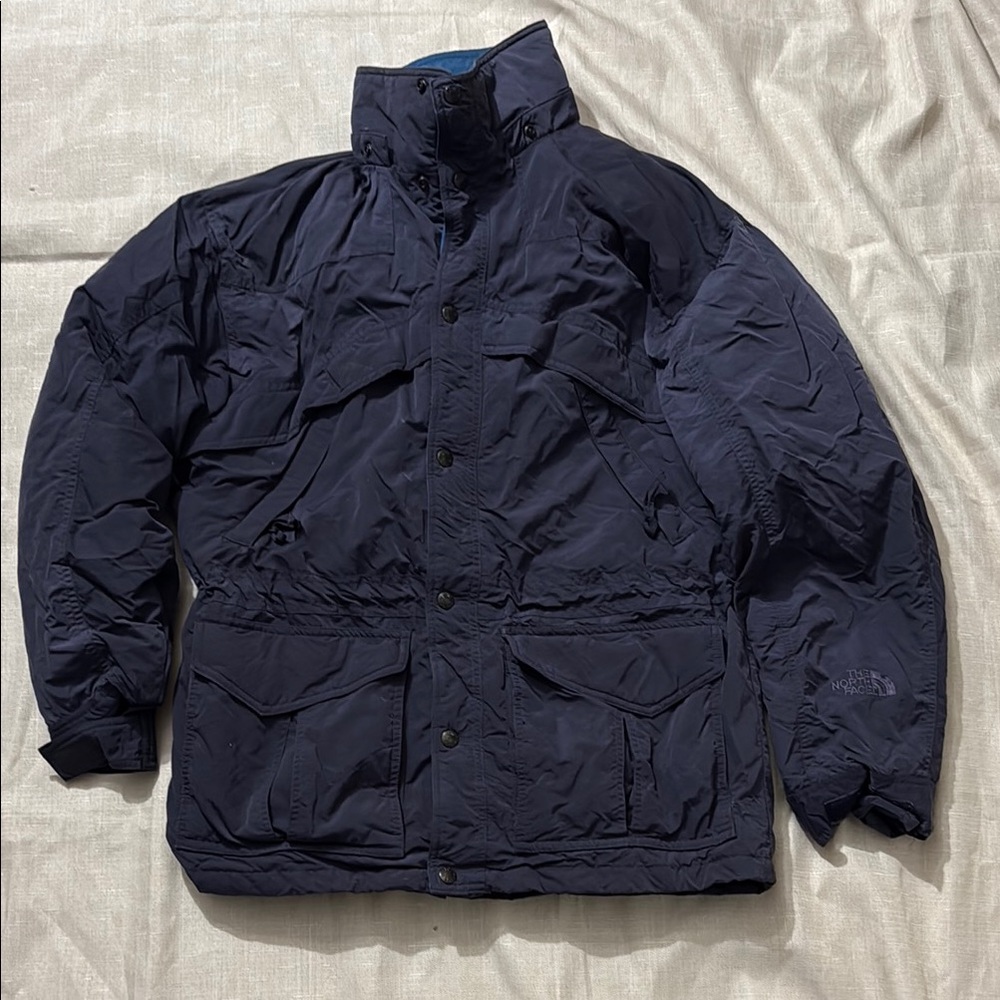 North Face Men's Navy Blue Snow Jacket